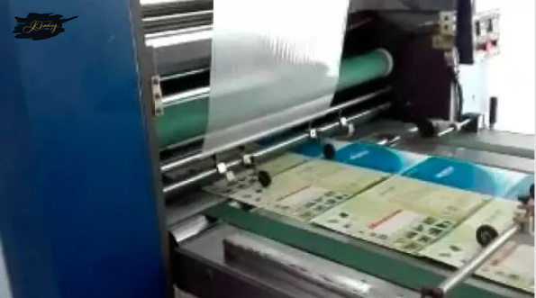 Semi Auto Color Carton Box Vertical Model Film Laminating Machine
